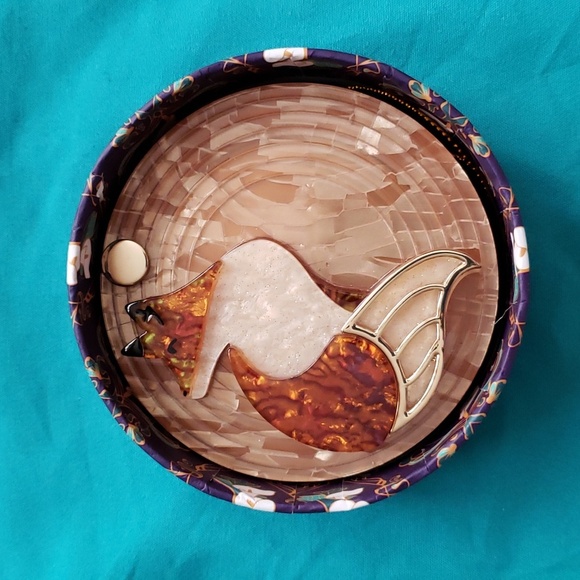 Erstwilder La Formidable Fauve Mirror Compact. NIB. Fox Mirror. - Picture 6 of 13